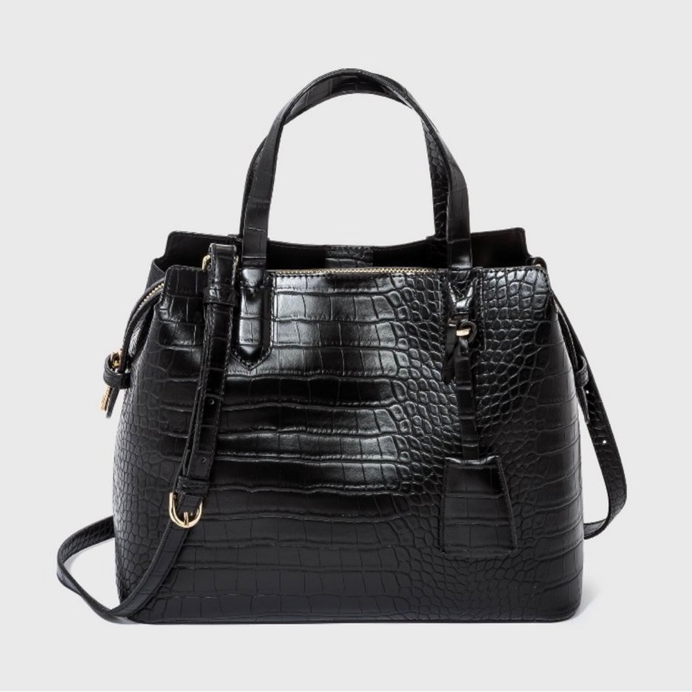 A New Day triple compartment satchel handbag